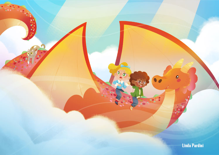 Children_on_a_dragon_flying_in_the_sky